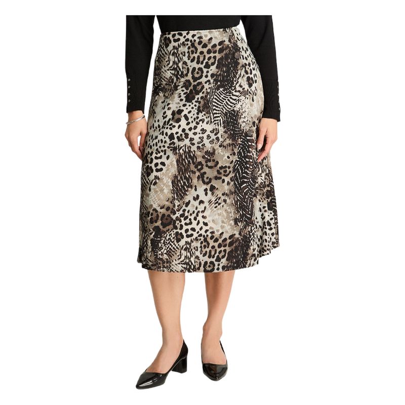 LORENZO DI PONTTI - Falda De Camant Estampada Negro