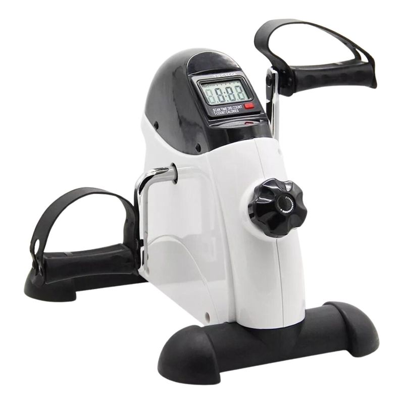 IMPORTCLICK - Pedalera Ejercitadora Monitor LCD Fitness - Blanco