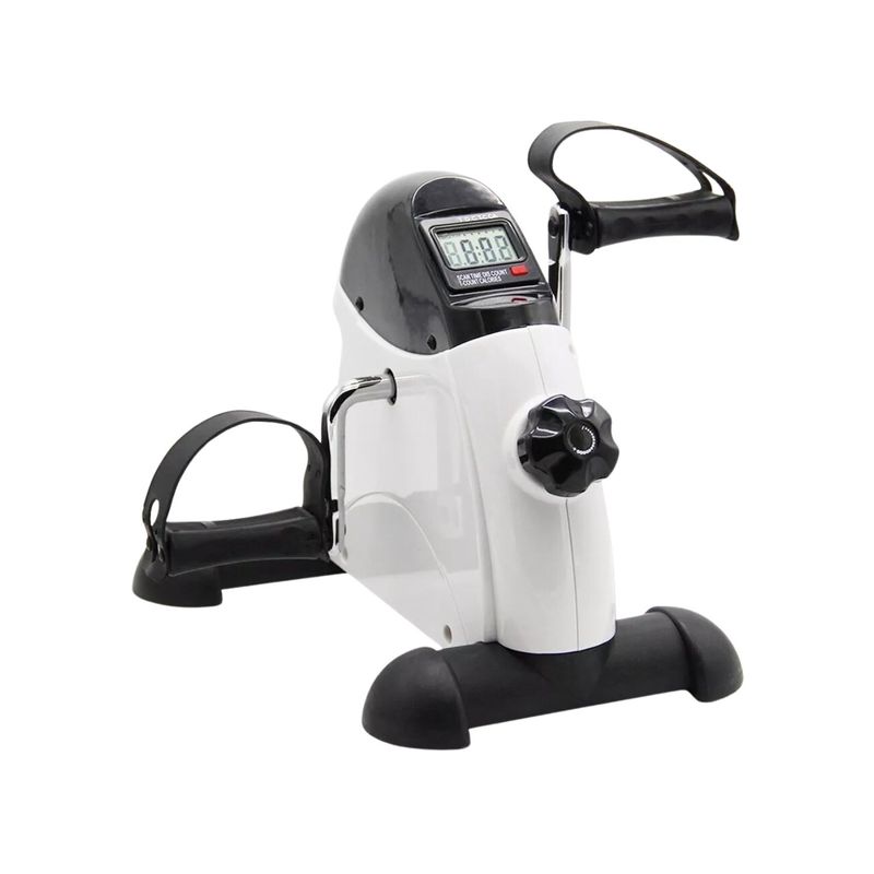 IMPORTCLICK - Pedalera Ejercitadora Monitor LCD Fitness - Blanco