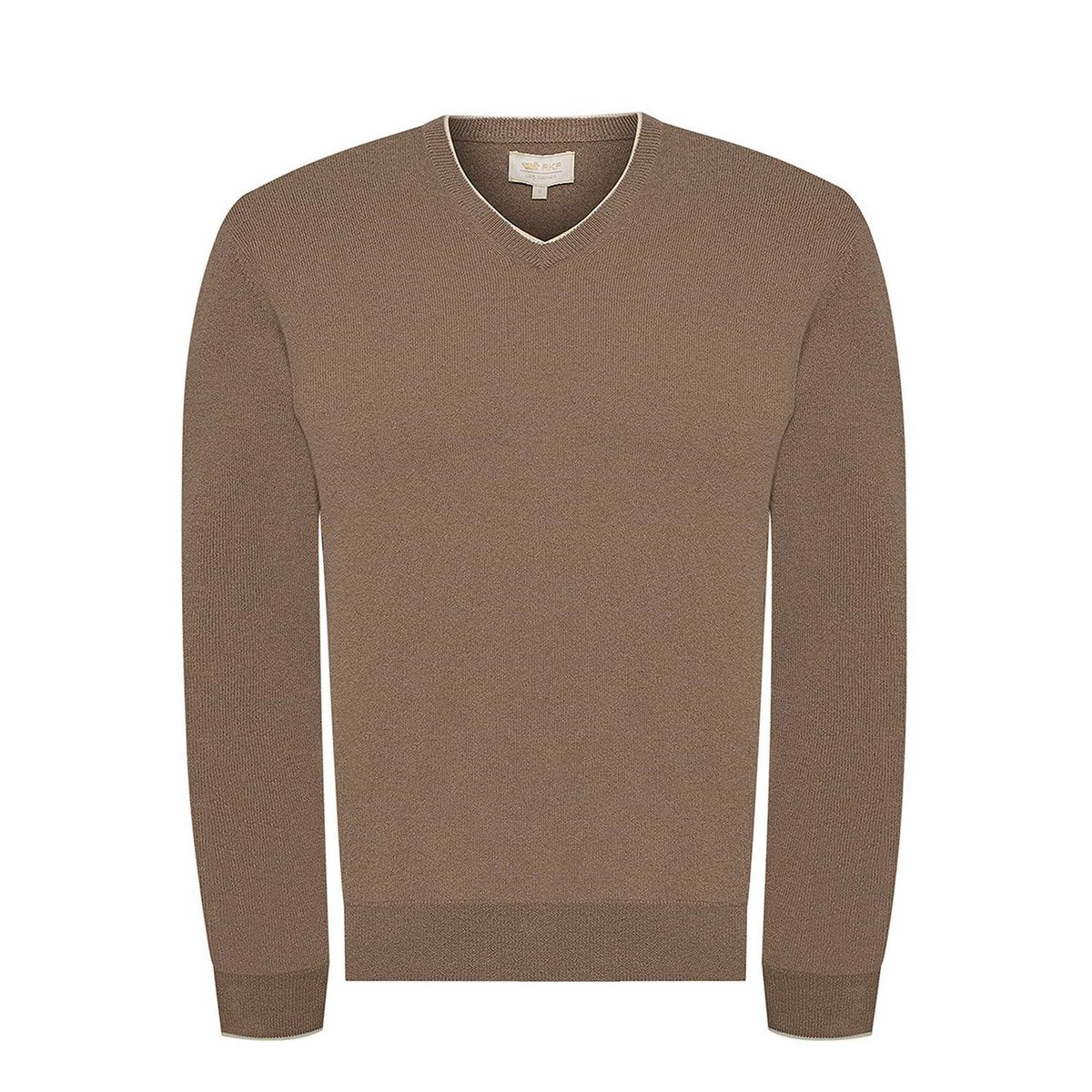 ROCKFORD - Chaleco Cashmere Hombre Cash V Café ROCKFORD