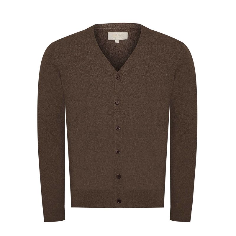 ROCKFORD - Chaleco Cashmere Hombre Cash But Café ROCKFORD