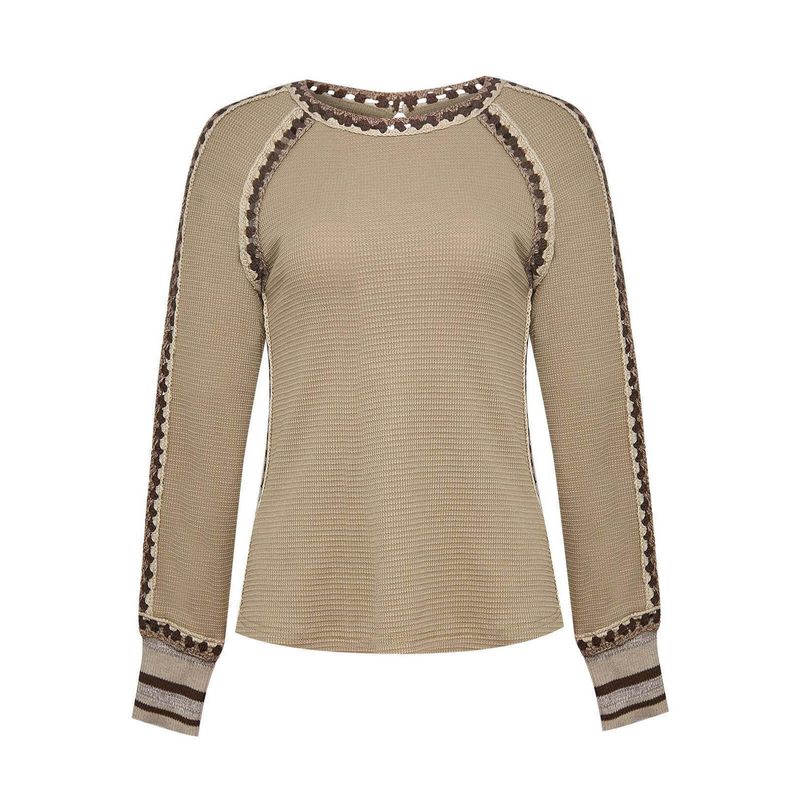 ROCKFORD - Polera Algodón Orgánico Mujer Maroma Verde ROCKFORD