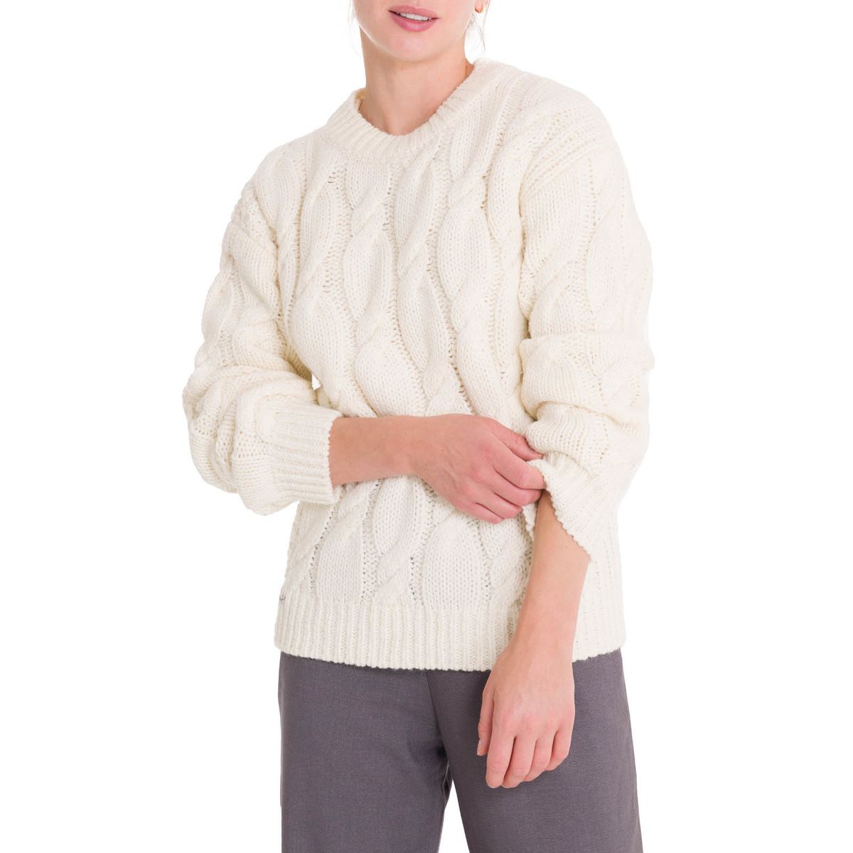 ROCKFORD - Chaleco Fibras Naturales Mujer Rumany Blanco ROCKFORD