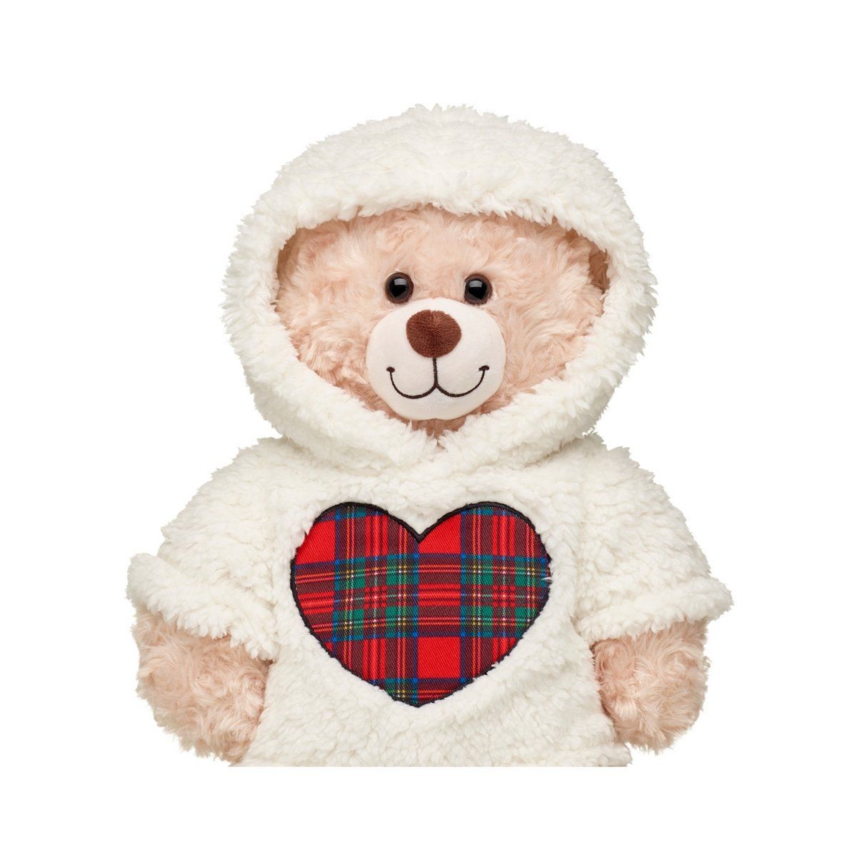 BUILD A BEAR - POLERON BLANCO PIEL CORAZON ESCOSES BUILD-A-BEAR