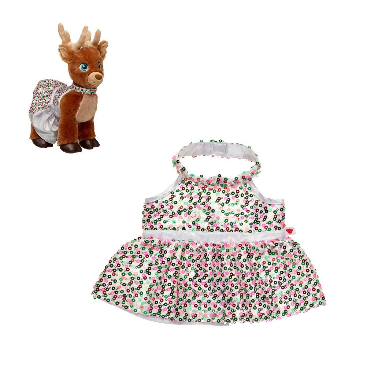 BUILD A BEAR - Peluche Build a Bear edición Merry Mission lentejuelas