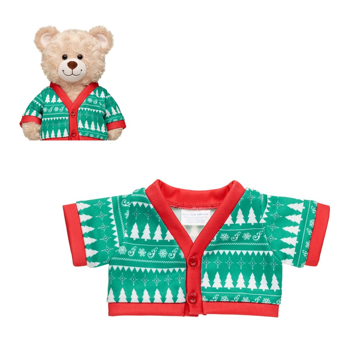 BUILD A BEAR - Chaqueta Build a Bear colección Merry Mission navideña