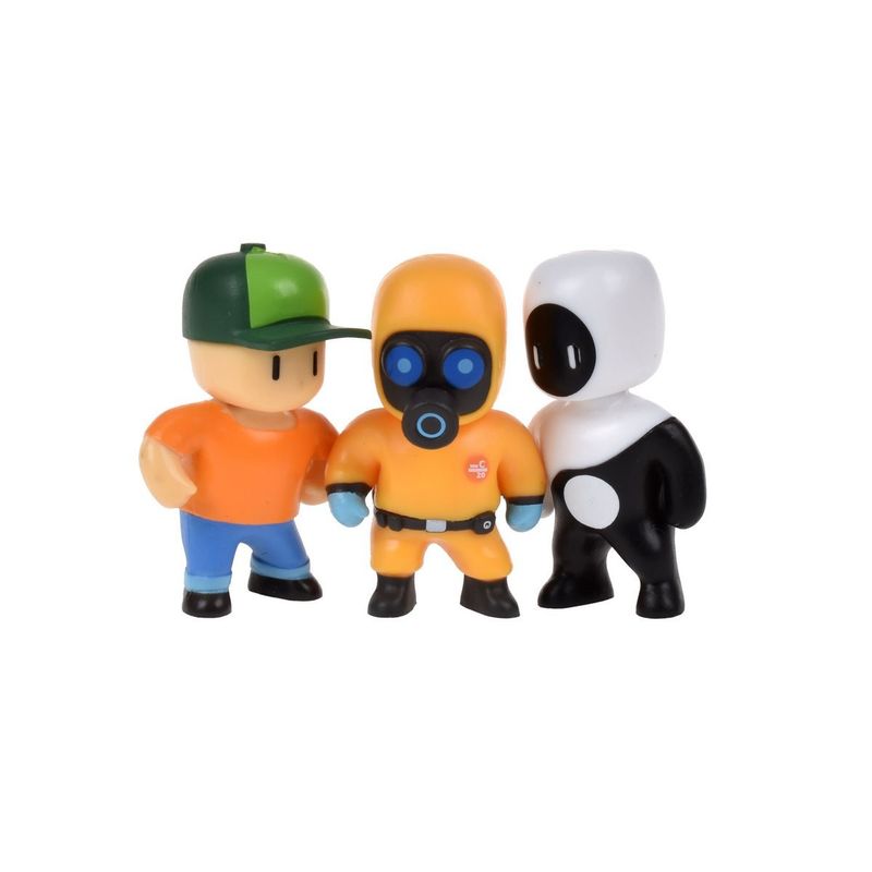 ANSALDO - PACK 3 FIGURAS 5 CMS STUMBLE GUYS - HAZMAT NBC