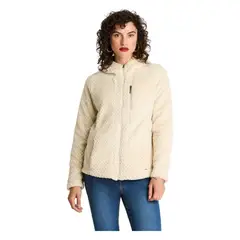 CURVI - Polerón Manga Larga Polar Waffle Beige