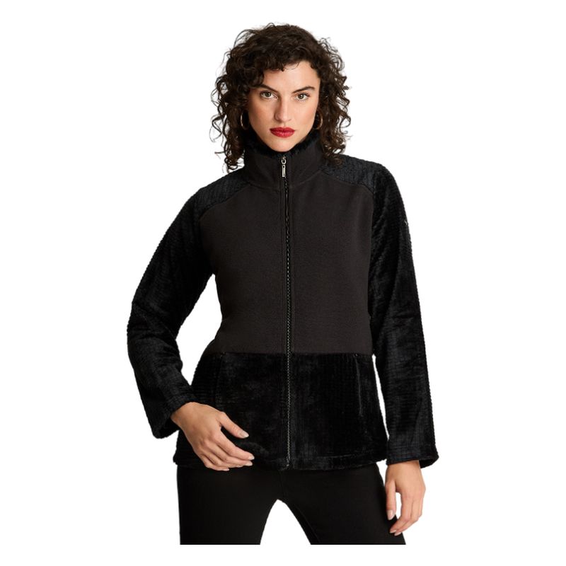 CURVI - Polerón Manga Larga Polar Básico Negro