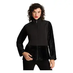 CURVI - Polerón Manga Larga Polar Básico Negro