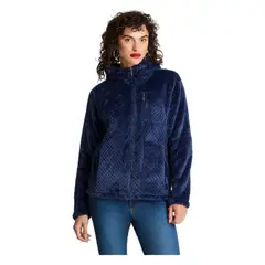 CURVI - Polerón Manga Larga Polar Waffle Azul