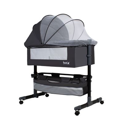 Imagen 2 del producto Cuna Colecho Cozy con Colchón Mosquitero Canasto Negro Huvi