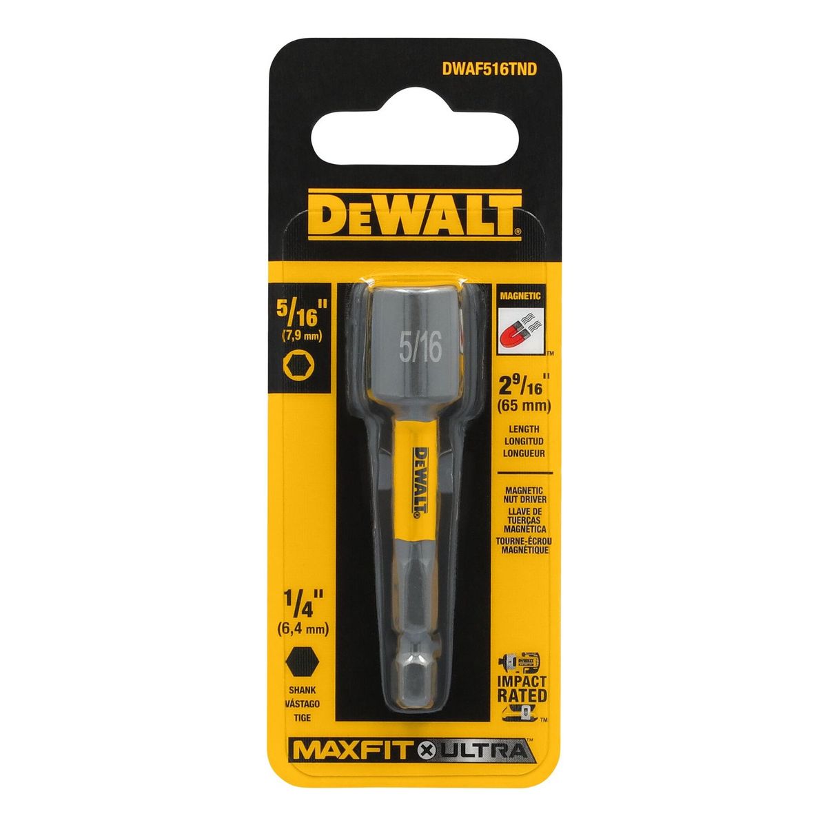 DEWALT - Punta Magnetica 5/16" MaxFit DeWalt DWAF516TND