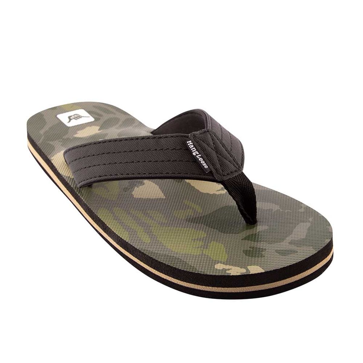 HANG LOOSE - Sandalia Hombre Camo Verde Hang Loose