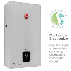 RHEEM - Calefont 10 litros Gas natural Tiro Natural