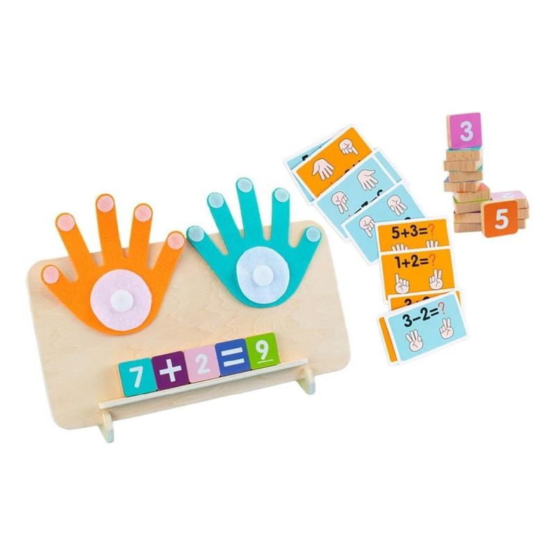 GENERICO - Tabla Montessori de Madera para Aprender y Jugar Sumas