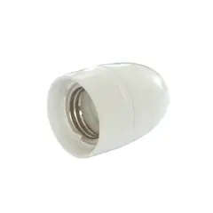 GENERICO - PORTALAMPARA VOLANTE PLASTICO BLANCO