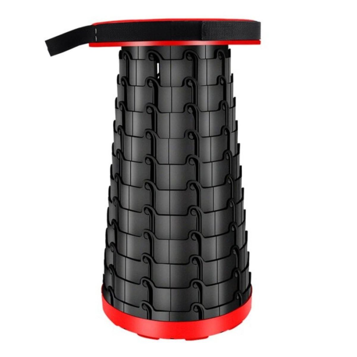 IMPORTCLICK - Asiento Plegable Retráctil Portátil Camping - Negro