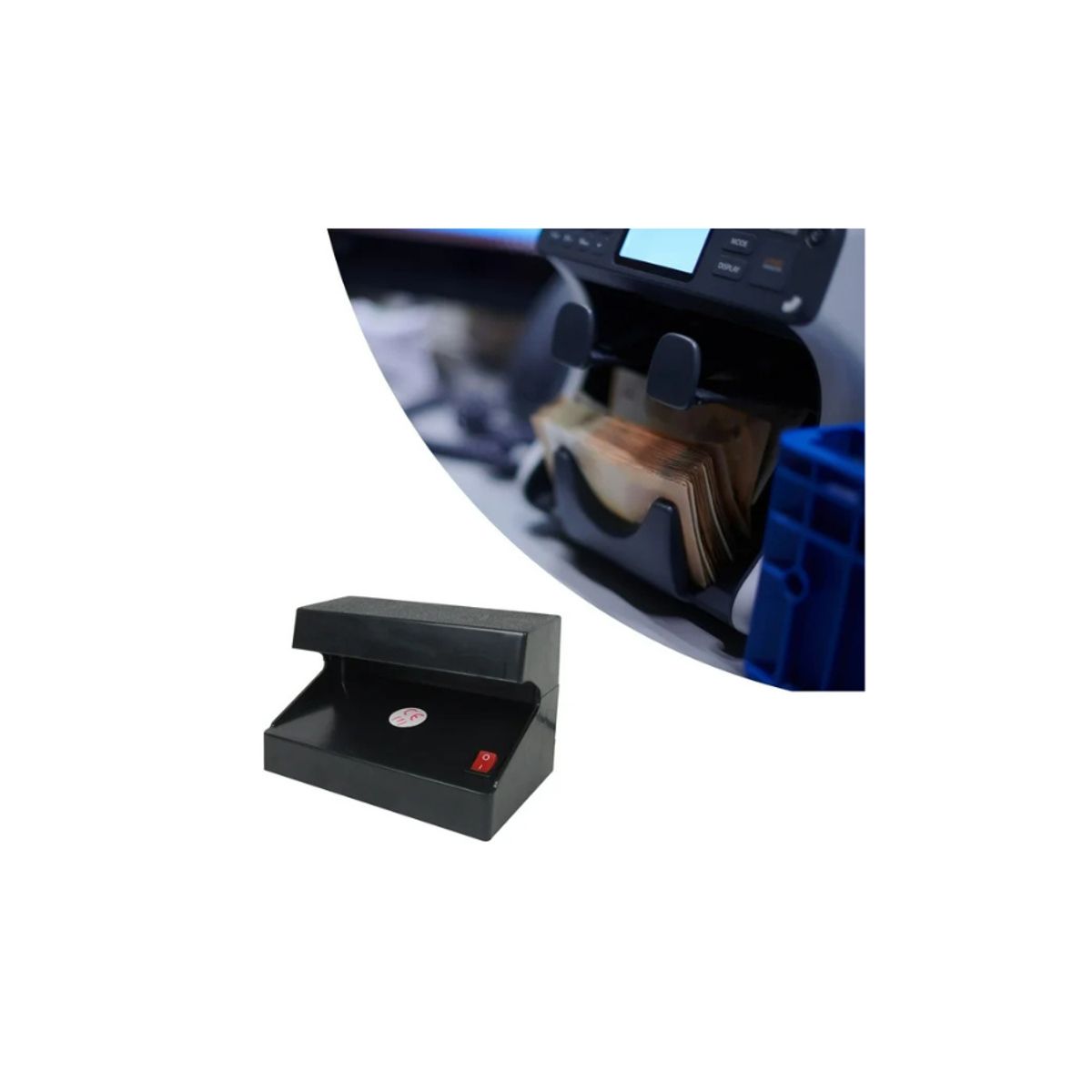 GENERICO - Detector De Billetes Falsos  A Pila Luz Ultravioleta portatil