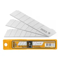 INGCO - 10x Repuesto Hoja Cuchillo Cartonero Corta Cartón 18mm