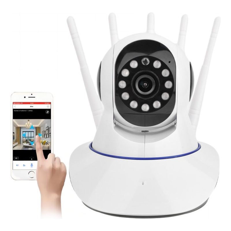 GENERICO - Cámara Ip Seguridad Wifi Hd Robotizada 5 Antenas