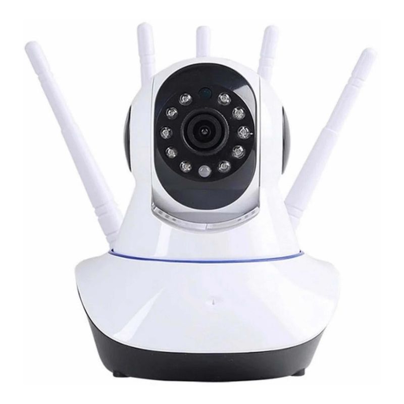 GENERICO - Camara Ip Seguridad 5 Antenas Visión Nocturna Wifi Rotativa