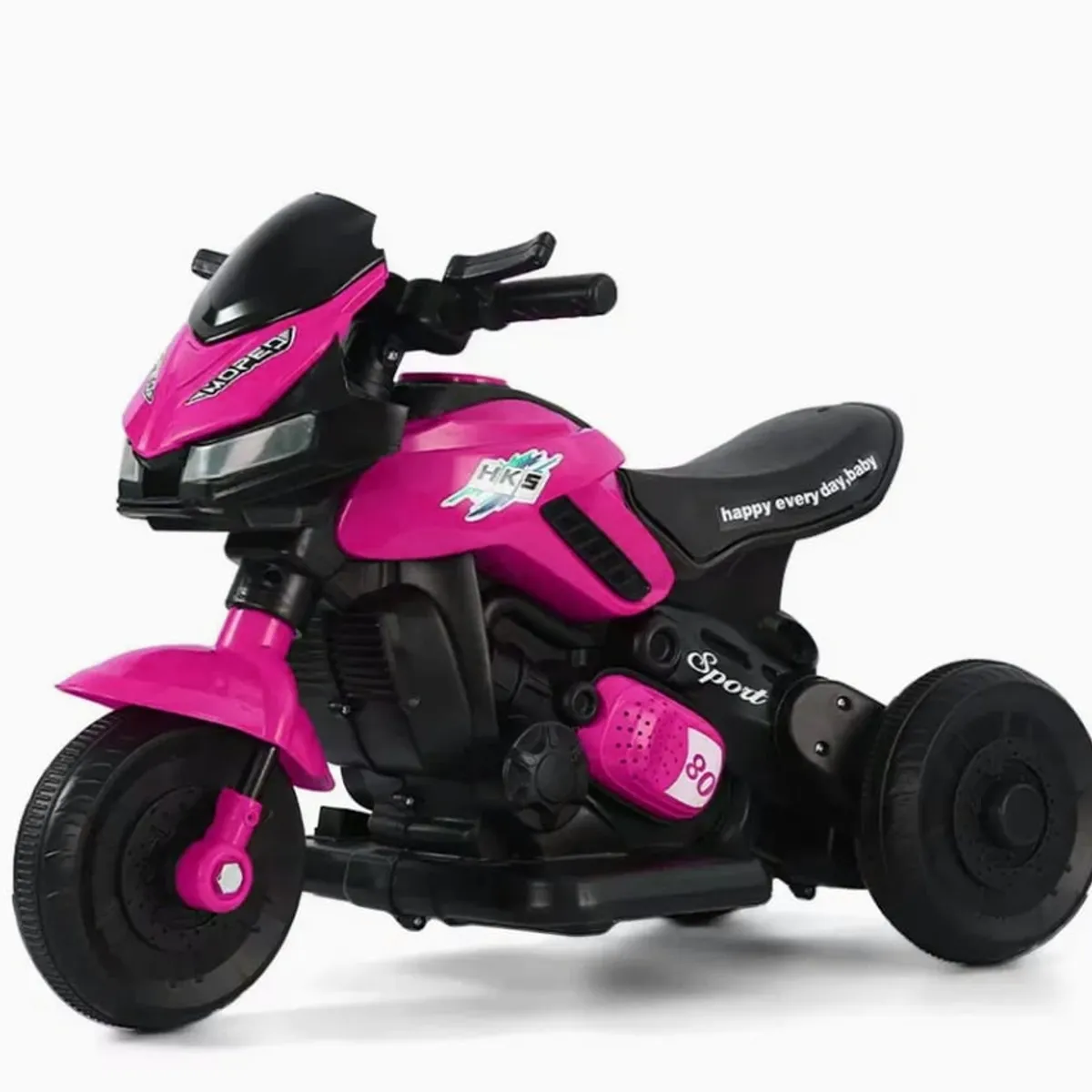 U BUY - Moto cochecito moto de juguete para niños Rosa roja