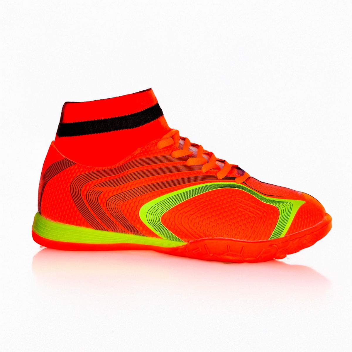 PAND G - Zapatillas Botines Deportivos Caña alta Baby Fútbol Naranjo 7632