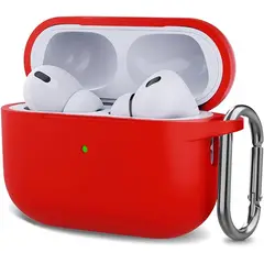 GENERICO - Funda Silicona Para Airpods Pro 2 / Rojo