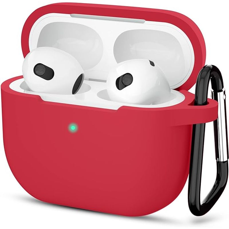 GENERICO - Funda Silicona Para Airpods 3 / Rojo