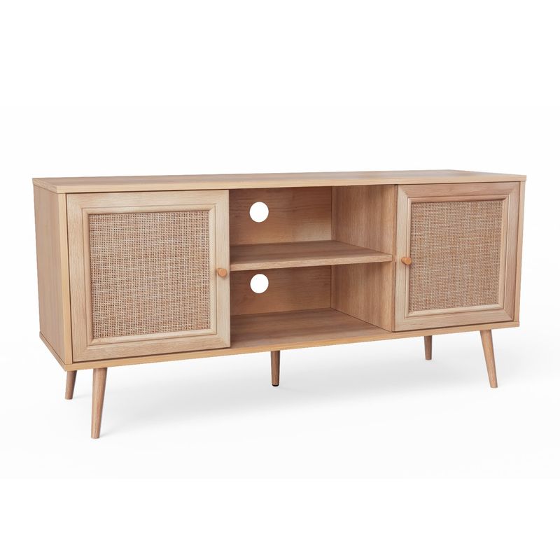 RELAN - Rack de Tv de Ratán Top Living Bombai con Puertas