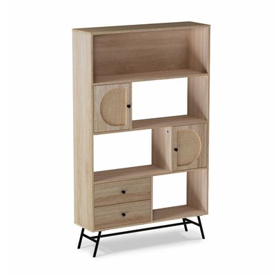 Imagen 2 del producto Estante Librero De Ratán Top Living Jaipur con Cajones