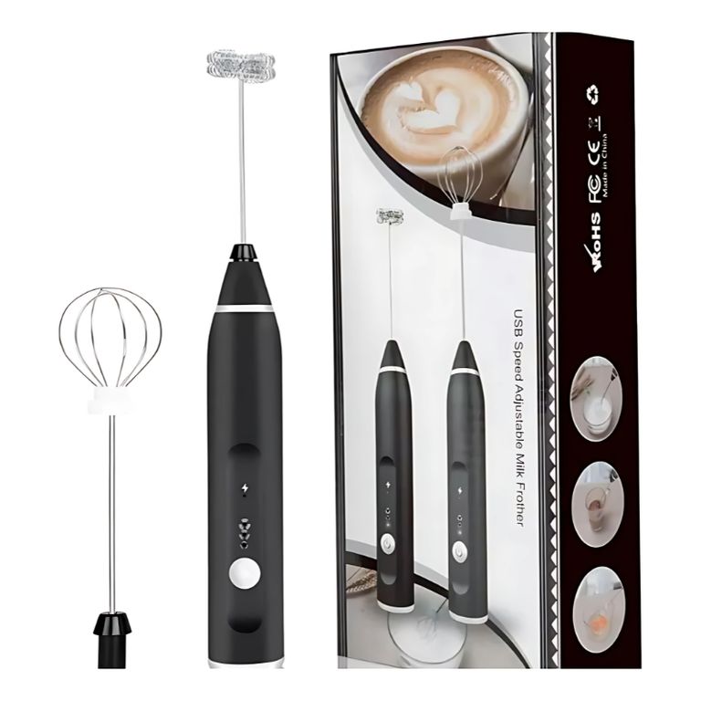 Mini Batidor Eléctrico Recargable Espumador Café Leche
