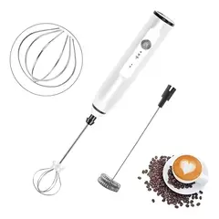 GENERICO - Mini Batidor Eléctrico Recargable Espumador Café Leche