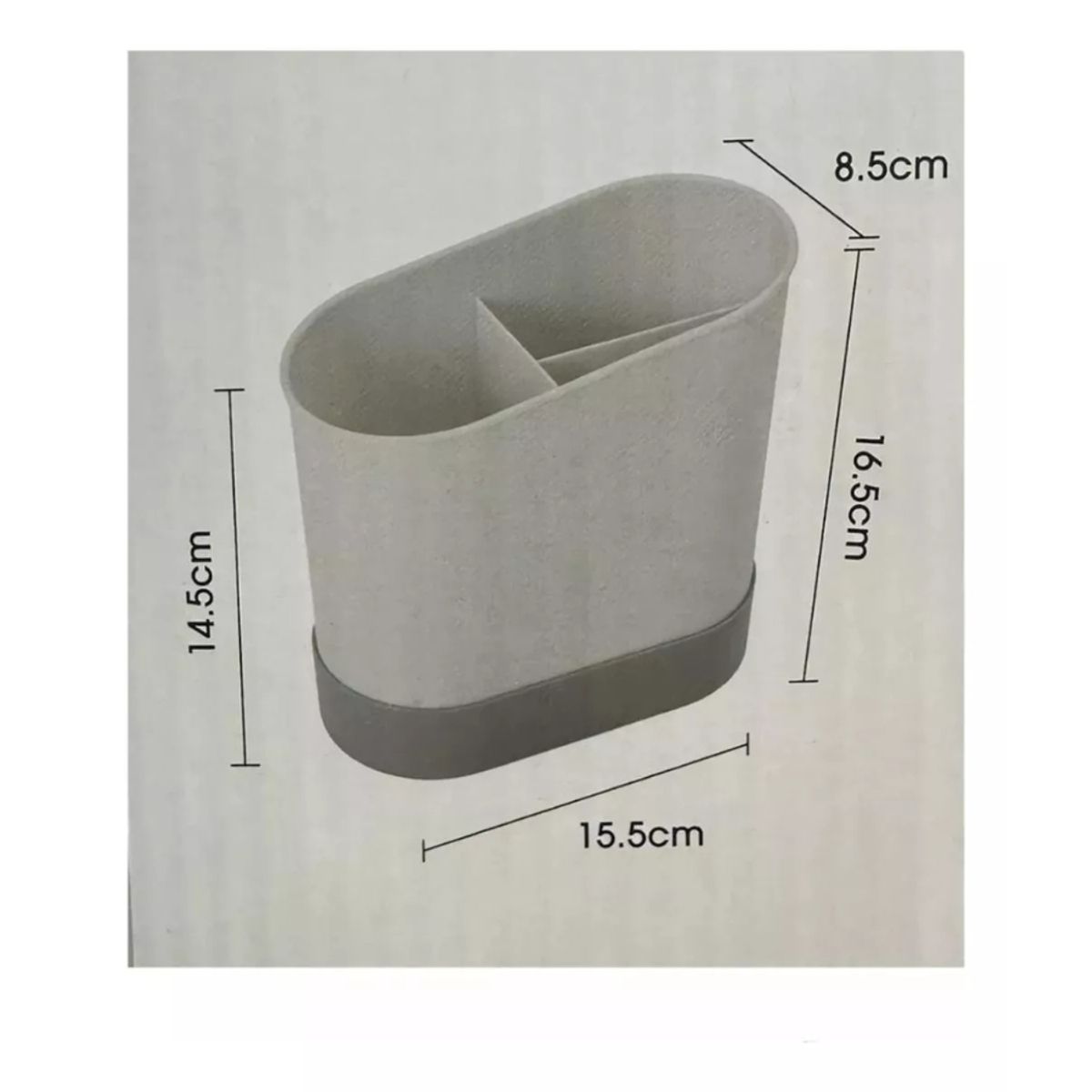RAF - Organizador Utensilios De Cocina Antideslizante 3 Espacios
