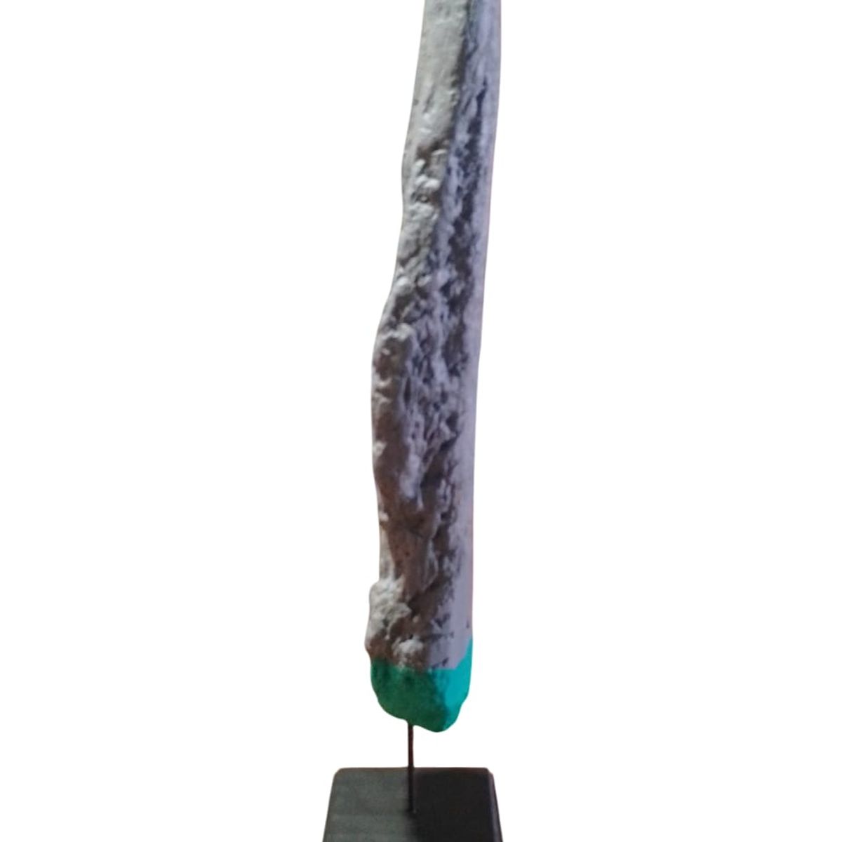 GENERICO - Estatuilla, Figura, Tronco Decorativo Gris 06