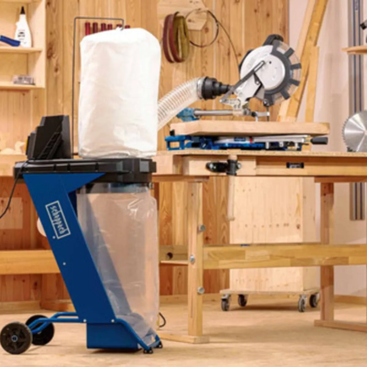 SCHEPPACH - Colector De Polvo 75l + Manguera Y Adaptadores - Scheppach