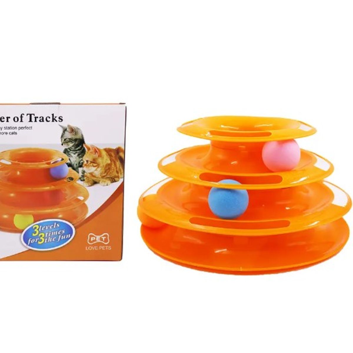 GENERICO - Plato Giratorio De 3 Niveles Para Gatos 25Cm