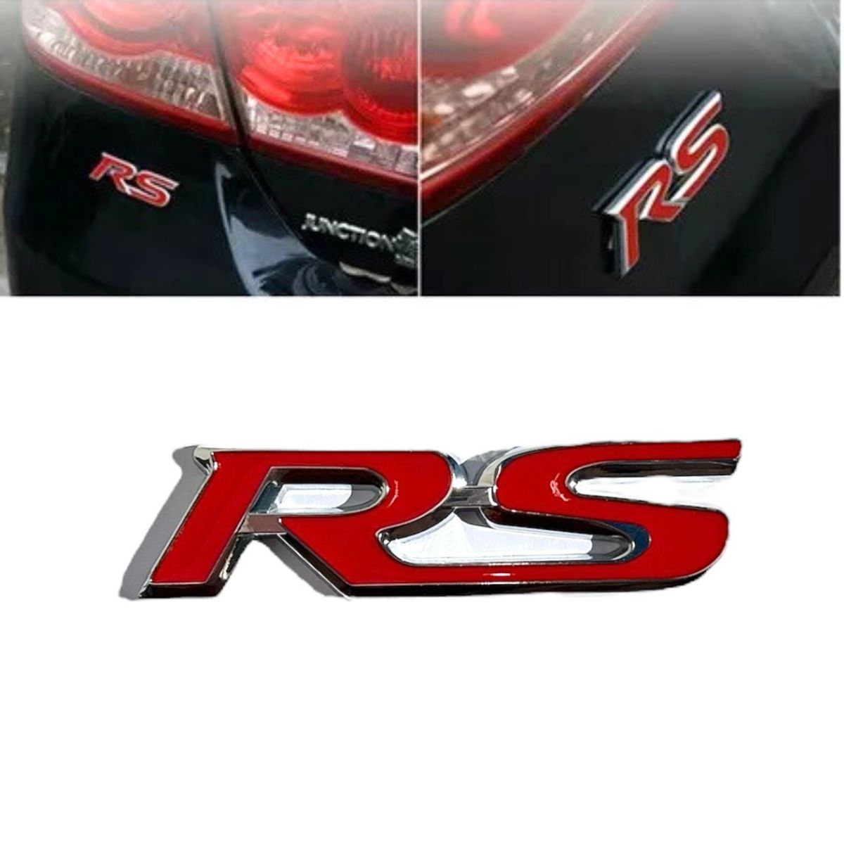 GENERICO - Emblema Logo Rs Autoadhesivo Tuning Autos Racing