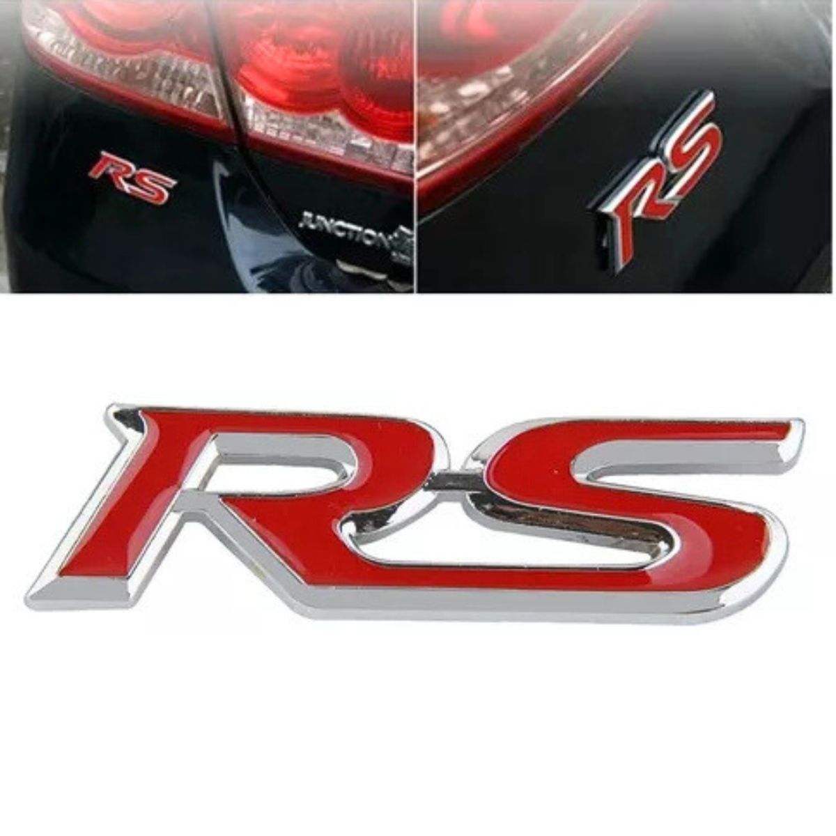 GENERICO - Emblema Logo Rs Autoadhesivo Tuning Autos Racing