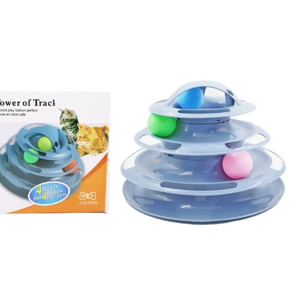 GENERICO - Plato Giratorio De 4 Niveles Para Gatos 25Cm Color Aleatorio