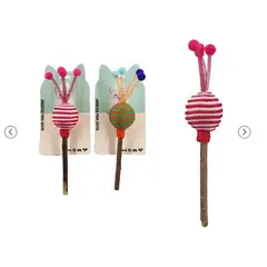 GENERICO - Juguete Para Gato Palo De Madera 22Cm Color Aleatorio