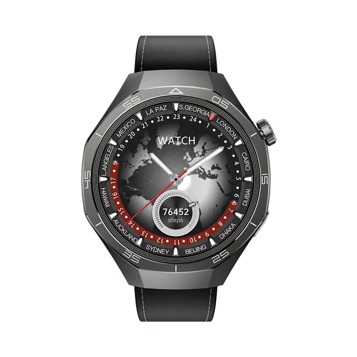 GENERICO - Smartwatch Deportivo Multifuncional GPS Compatible 3 Correas FHD IP67 Notificaciones Salud Deporte