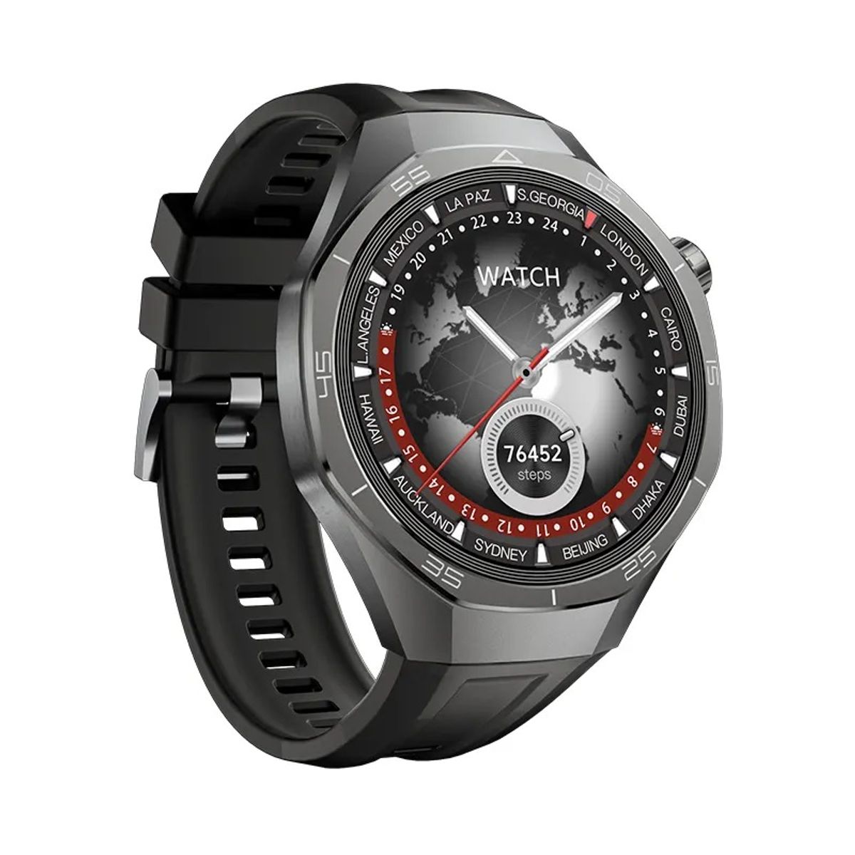 GENERICO - Smartwatch Deportivo Multifuncional GPS Compatible 3 Correas FHD IP67 Notificaciones Salud Deporte