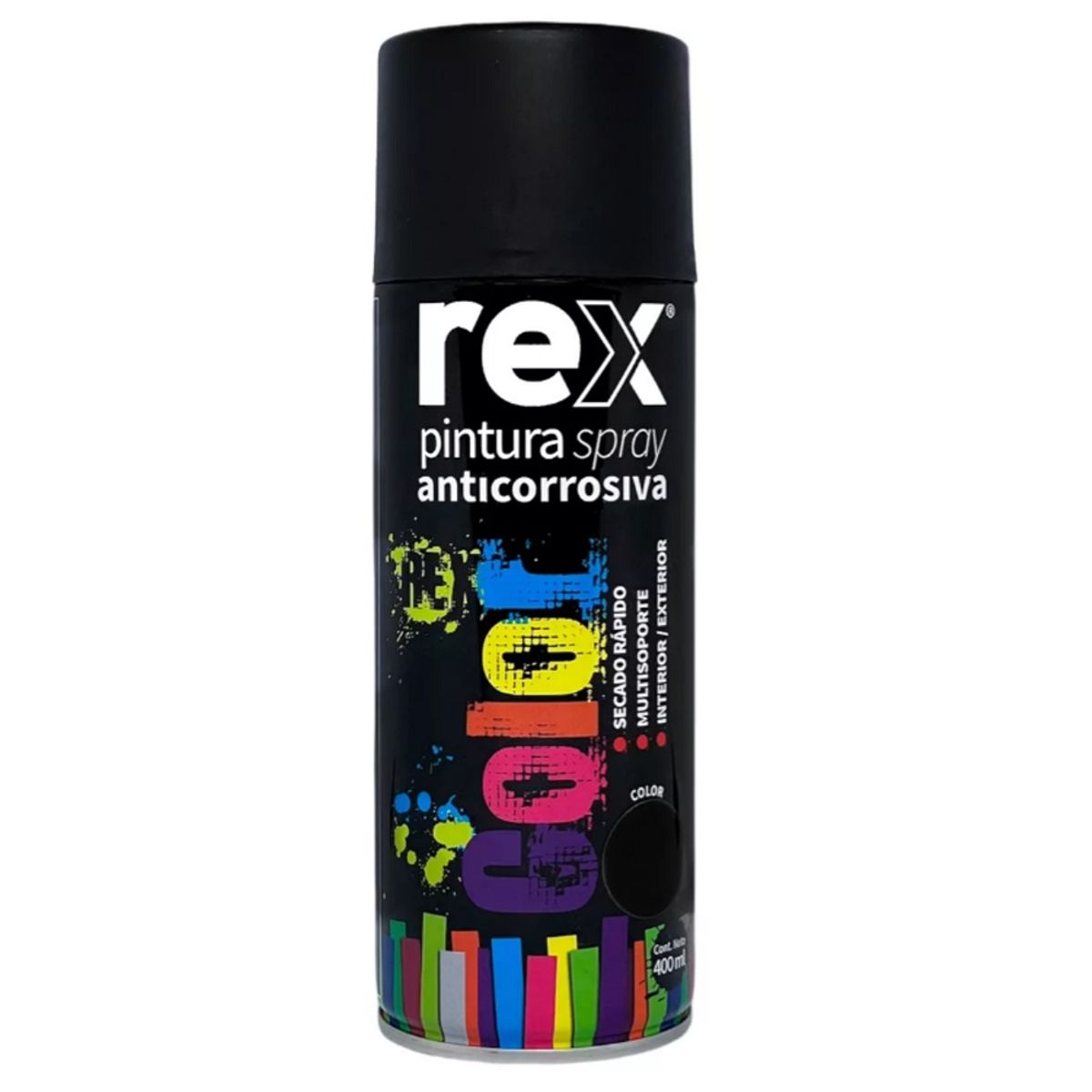 GENERICO - SPRAY ANTICORROSIVO NEGRO REX 400ML