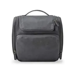 BAGSMART - Neceser de Viaje Compacto en Cuero Sintético Gris