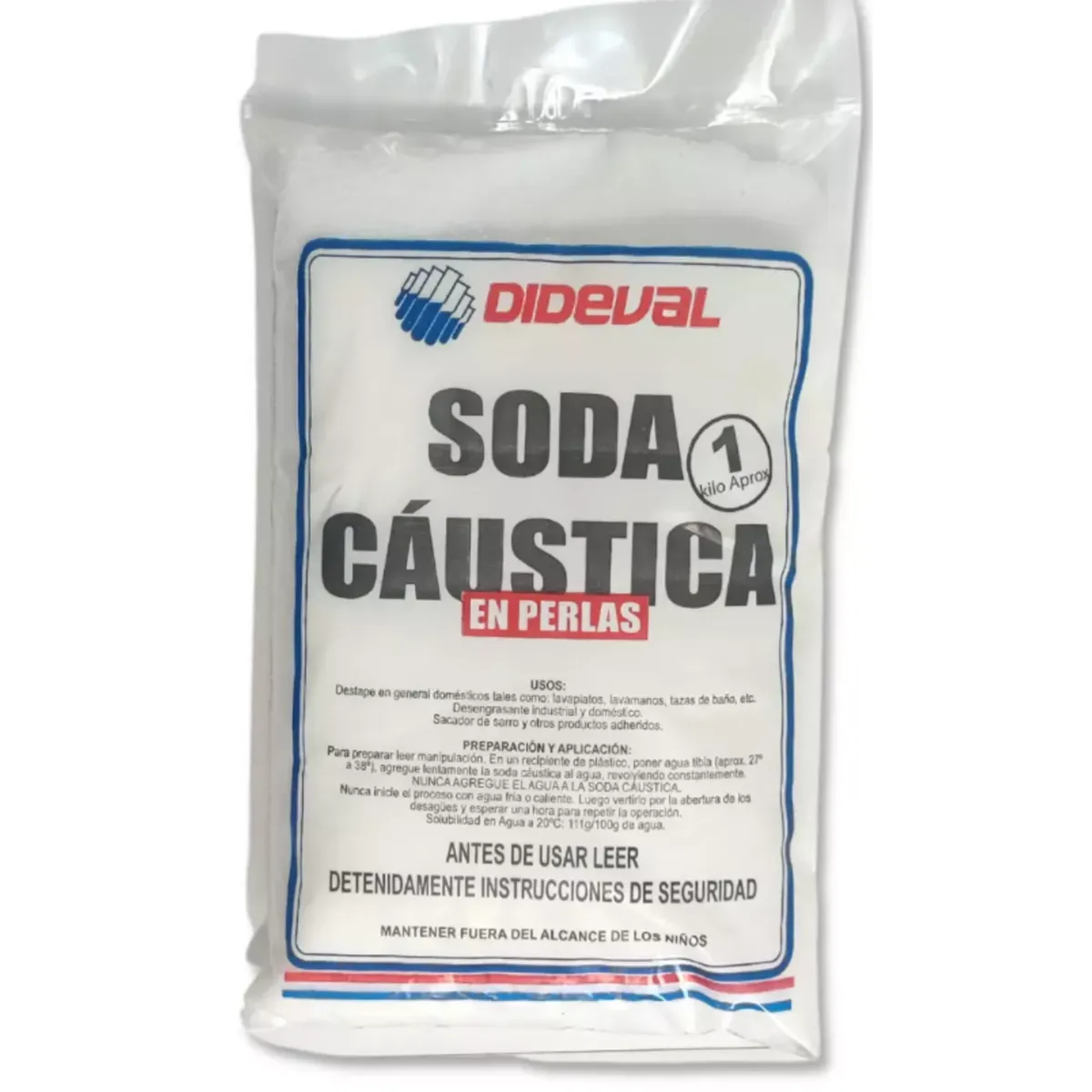 DIDEVAL - SODA CAUSTICA 1 KG DIDEVAL