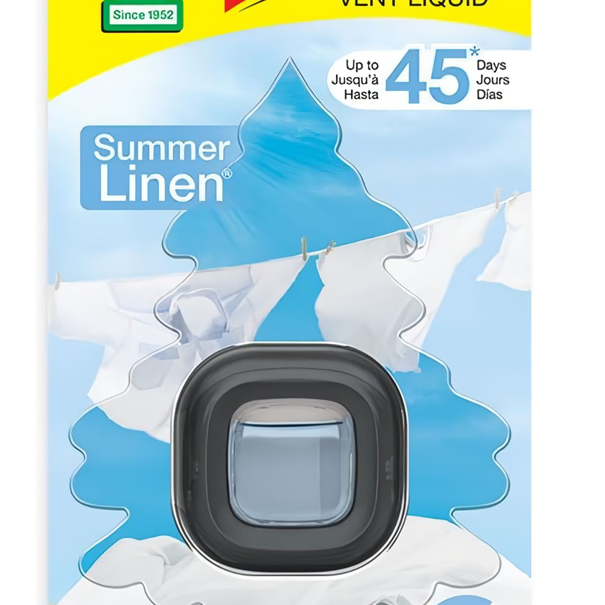 GENERICO - Ambientador Rejilla Little Trees Vent Liquid Ropa Limpia