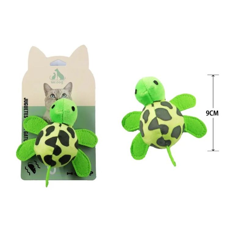 GENERICO - Juguete Para Gato Tortuga Vibradora 9Cm