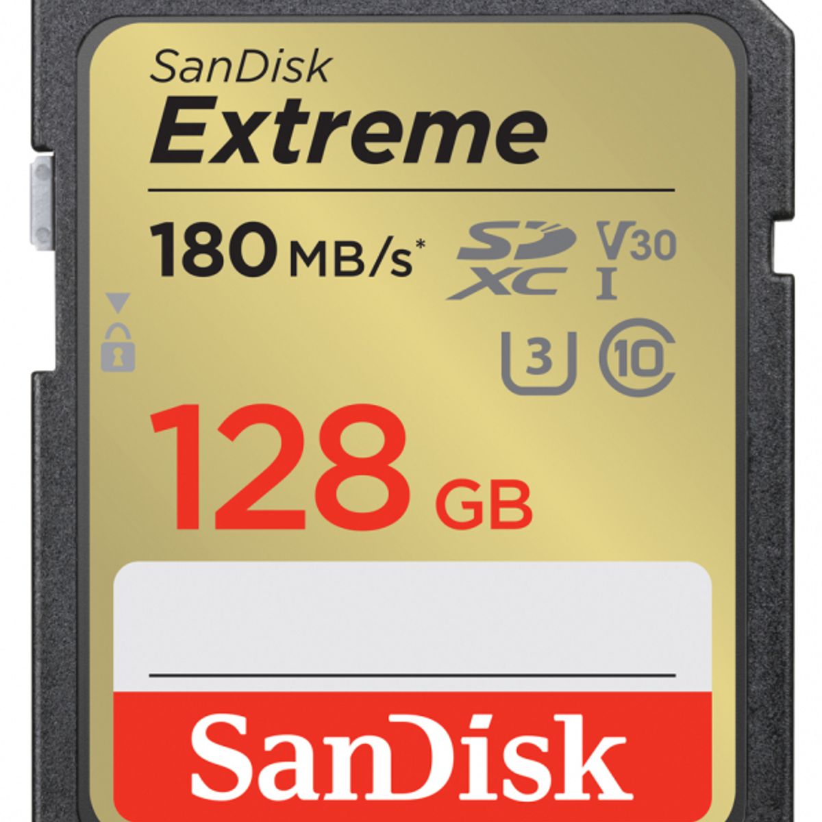 SANDISK - Memoria Sd Sandisk Extreme 128 Gb 180mb/s U3 V30 4k Uhd